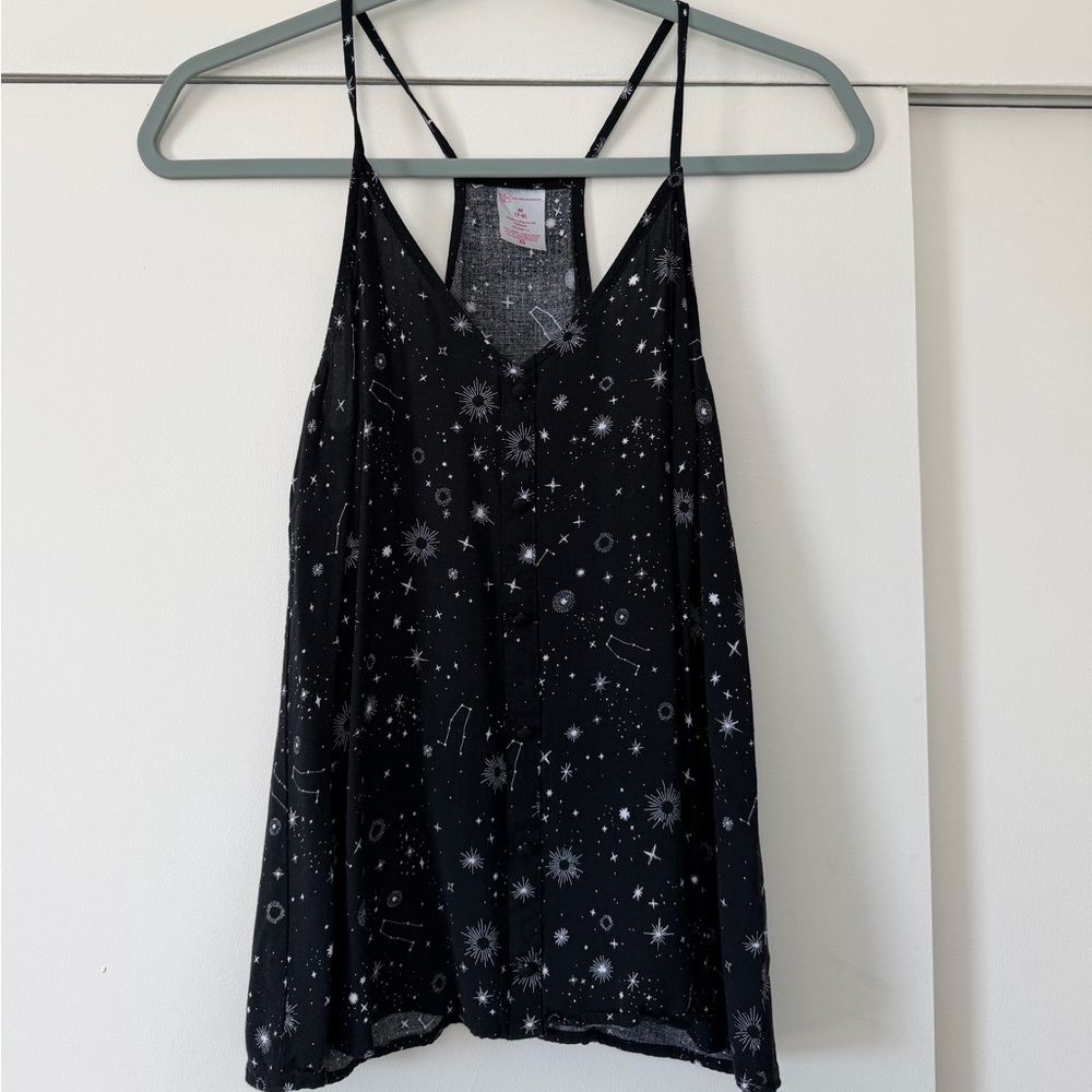 No Boundaries Black Starry Chemise